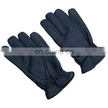HMB-2030A LEATHER GLOVES PLAIN THINSULATED STYLE BLACK