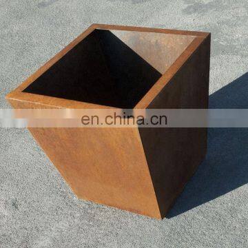 Home decor Corten Steel Planters Corten Flower Pot