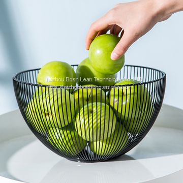 Fruit Basket Display Tray Holder Metal Snack /Snack Vegetable Stand for Home