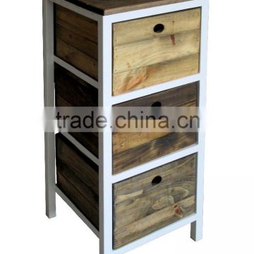 Wooden cabinet with 3 drawers