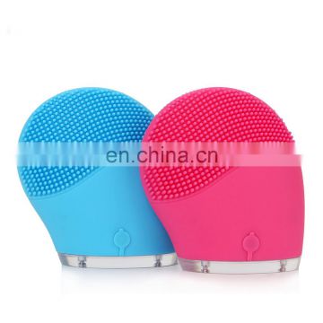 2019 most popular ultrasonic silicone facial cleansing brush for lady use