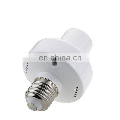 Wifi Light Bulb Socket E26, Smart Led Bulb Adapter Wireless Lamp Holder Works with Alexa and Google