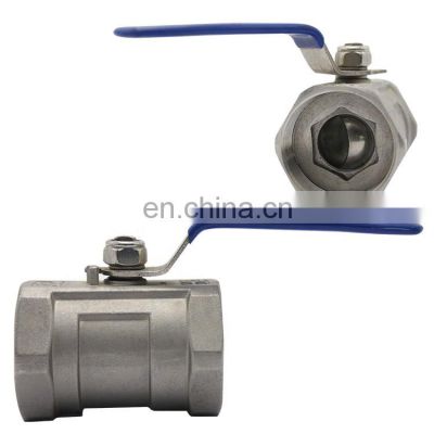 Bundor 316 2INCH 1 PC ball valve SS PN16 Female Threaded One-piece ball valve For Water