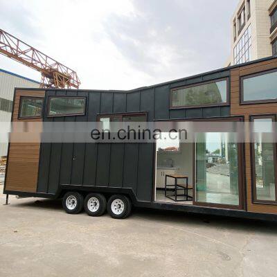 Mobile Container Hotel Room Prefabricated Hotel Rooms on wheels Prefab Shipping Container Trailer Homes For Sale