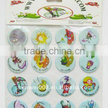 fashional pvc puffy sticker