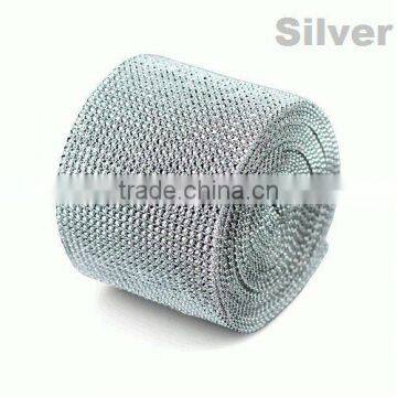 Diamond mesh wrap roll sparkle rhinestone ribbon