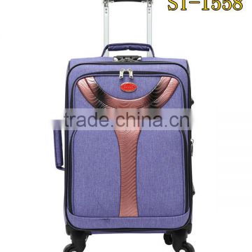 2016 fashion luggage suitcase bag, two wheels or four wheels suit for shool and travle