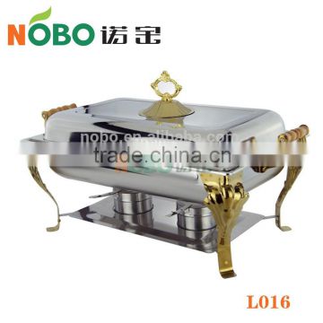 Hot Sale Square-shape Stainless Steel Buffet Furnace with Food Dish