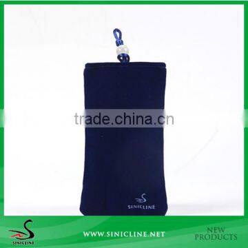 Sinicline Customized Size Protecting Velvet Bag for Cellphone