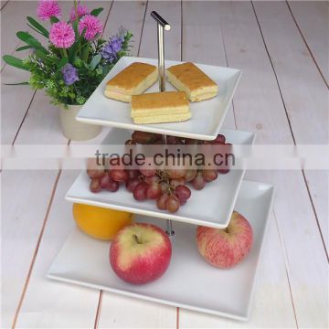 2015 new product factory directly fruit plates, 3 tiers fruit plate