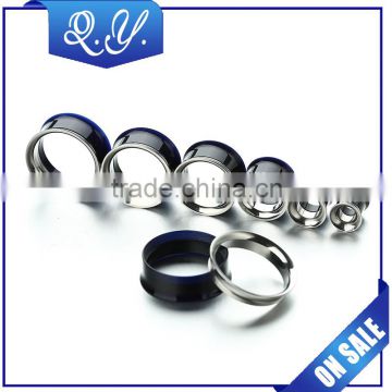Universal Plug Round Shape Stainless Steel Plug Ear Stretcher Custom Body Piercing Jewelry