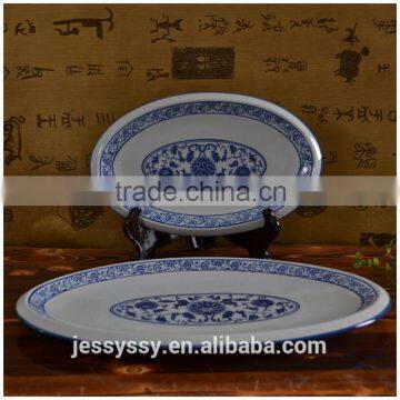 French flower design dinner set porcelain printing plate dish