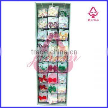 Supermarket Pop Cardboard Display for hanging mobile accessorys used in shops