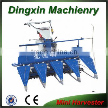 shaft driven easy operated small rice harvester