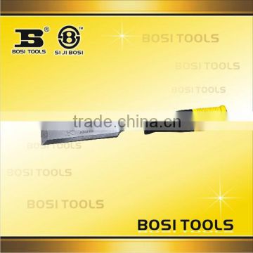 Carpentry chisel with double color plastic handle