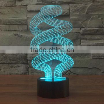 Colors Change 3D decor Home Night Lights/Custom design fashion led Night Light/China Factory Indoor 3d Night Lights
