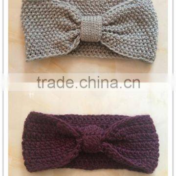 Popular custom bowknot sports knit headbands