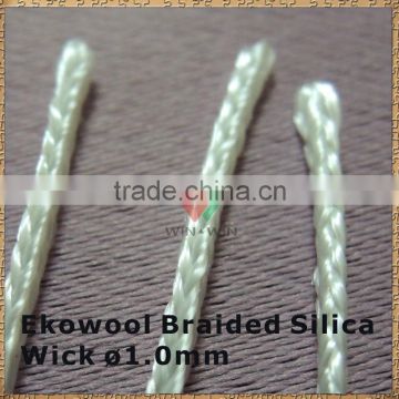Top Quality Silica Cord 1.0mm Ekowool Braided Silica wick for Fiberglass E-Cigarettes Wick Rebuildable Atomizer
