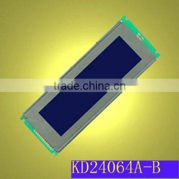 240x64 STN Negative Transmissive Blue LCD