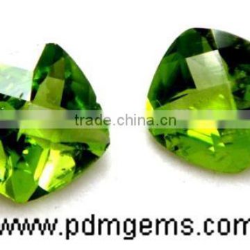 Peridot Cushion Briolette Pair For Silver Earrings From Wholesaler