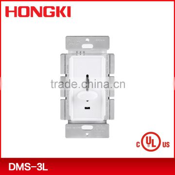 UL CUL Slide LED dimmer switch with indicator light