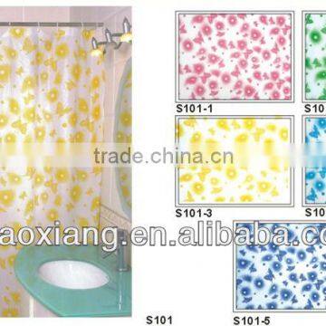 plastic bathroom curtain designs