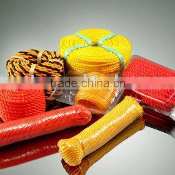 twisted polypropylene Rope in 3 strands