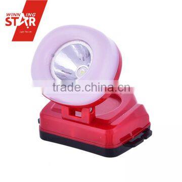 Cheap 1w plastic led headlamp use 3AA battery