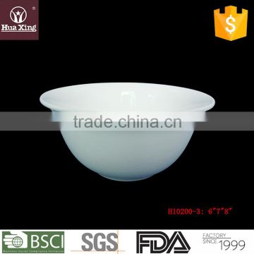 H10200 high quality durable porcelain 6 7 8 inch tableware salad bowl