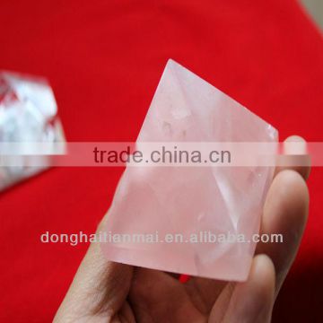 Rose Natural Crystal Pyramid For Hotsale,Wholesale Pink Pryamids ,Desires Of The Heart Crystal Pyramids