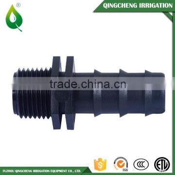 Black Barbed Male Threaded Connector Different Size For Drip Pipe