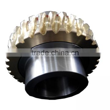 Large steel worm gearbox shaft