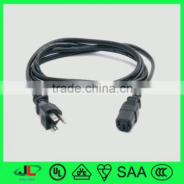 Made in China USA type power extension cord North America/ Canada plug