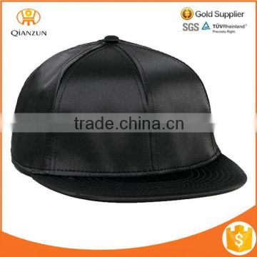 flat cheap snapback hats, BLACK SATIN SNAPBACK CAP
