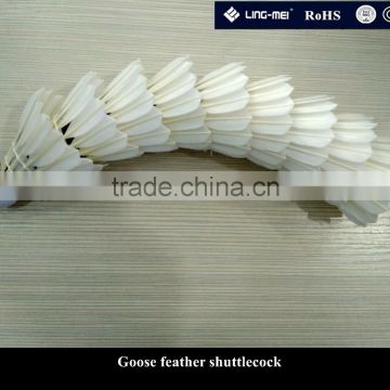custom goose feather badminton shuttlecock