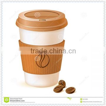 Printed paper cup with cover for Christmas wholesale