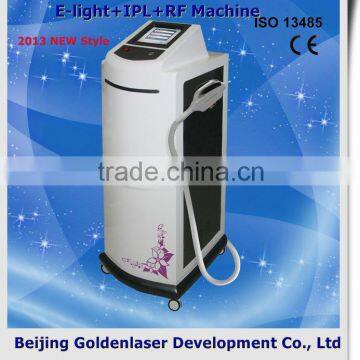 Multifunction 2013 New Style E-light+IPL+RF 690-1200nm Machine Www.golden-laser.org/ Cooling Gel Ipl