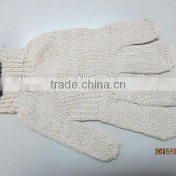 white color cotton glove safety cotton working gloves knitted cotton gloves