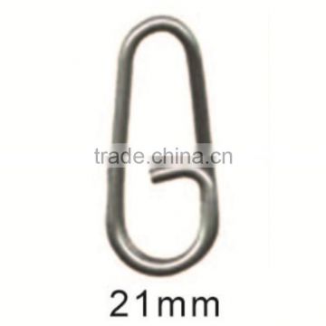 High quality brass fishing bent head oval split ring