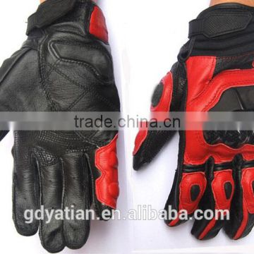 Leather high quality attractive price mens motorcycle hand gloves