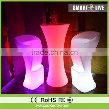 led dry bars/led high tables/ color lighting tables