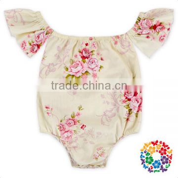 Candy Infant Gorgeous Cotton Bodysuit OEM Service Floral Girls Romper Play Suit