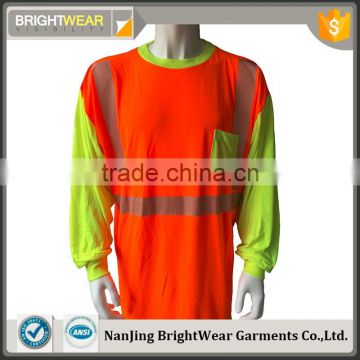 ANSI contrast long sleeve high quality reflective t-shirt