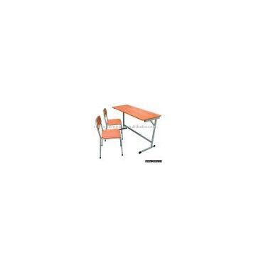 double school table and chair(SD-026-L)