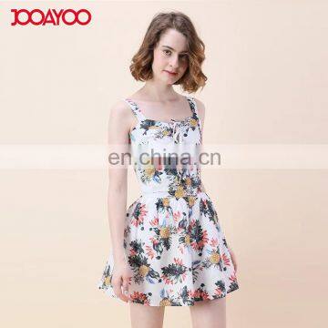 Custom made summer off shoulder new ladies dress floral print midi woman dress