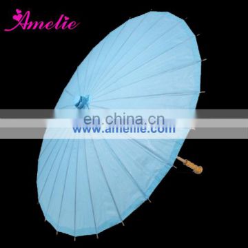 A0389-blue Wedding blue handmade paper umbrellas