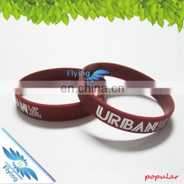 Promotional Rubber Bracelet Solf Silicone Wristbands with Custom Saying in Factoy Low Price