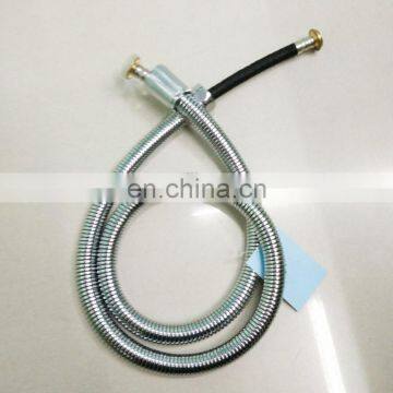 Extra-long chrome finished stainless steel shower hose pipe