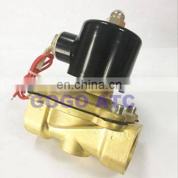 2 way 2w series Brass coil Air gas water copper solenoid valve 3/4 1 inch Normally close 2W200-20 2W250-25 full brass coil valve