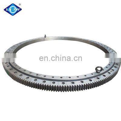 LYJW High quality factory Single Row Four Point Contact Ball Slewing Bearing External Gear with Pinion